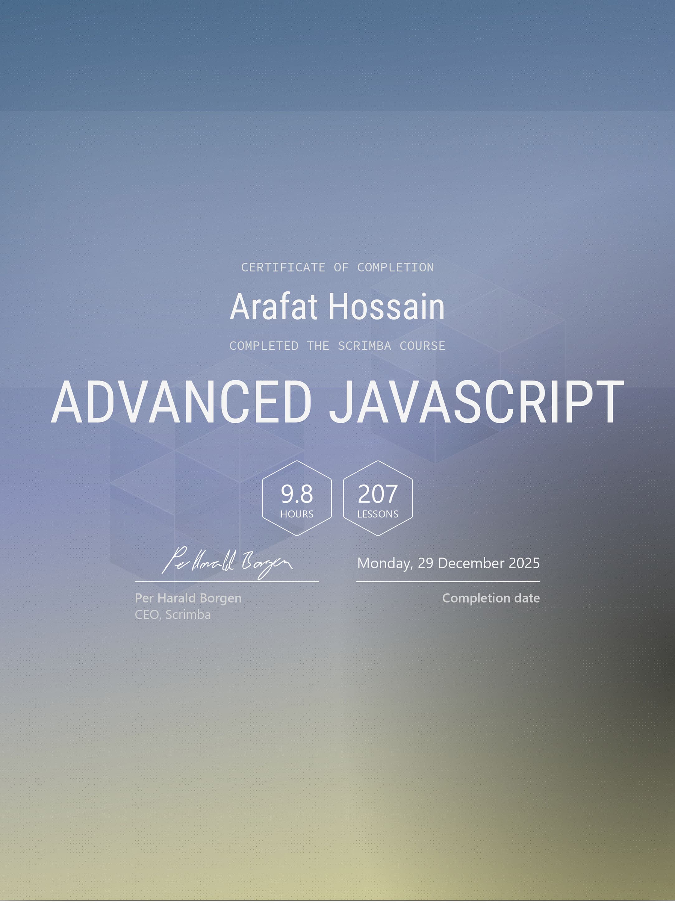 Advanced JavaScript